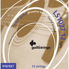 Набор струн для 12-струнной акустической гитары Gallistrings LS1027-12 LIGHT