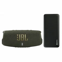 Бездротова портативна акустична система JBL CHARGE 5 Green + Подарунок (Power bank)