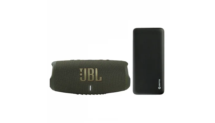 Беспроводная портативная акустическая система JBL CHARGE 5 Green + Подарок (Power bank), фото № 1