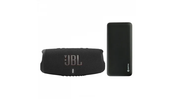 Беспроводная портативная акустическая система JBL CHARGE 5 Black + Подарок (Power bank), фото № 1