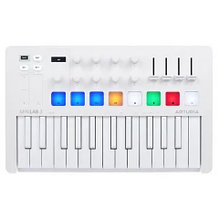 MIDI-клавіатура Arturia MiniLAB 3 Alpine White + Arturia Analog Lab V