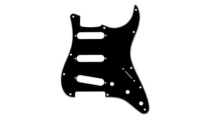 Пикгард FENDER 11-HOLE MODERN-STYLE STRATOCASTER S/S/S PICKGUARDS BLACK