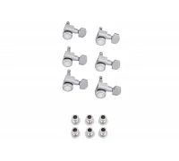 Набір колків для електрогітари FENDER LOCKING STRATOCASTER/TELECASTER TUNING MACHINE SETS BRUSHED CHROME