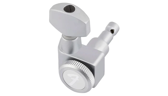 Набір колків для електрогітари FENDER LOCKING STRATOCASTER/TELECASTER TUNING MACHINE SETS BRUSHED CHROME, фото № 2