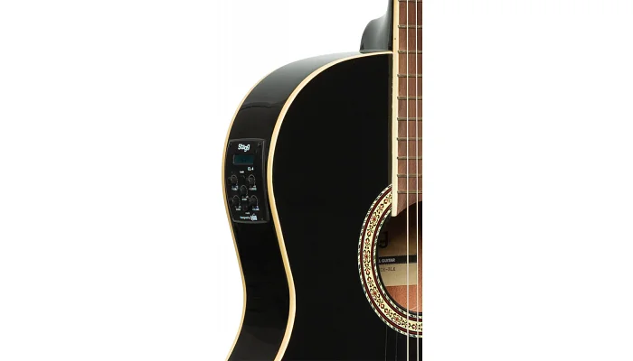 Электроакустическая гитара STAGG SCL60 TCE-BLK, фото № 5