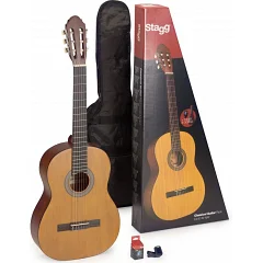 Класична гітара з чохлом та тюнером STAGG C430 M NAT PACK