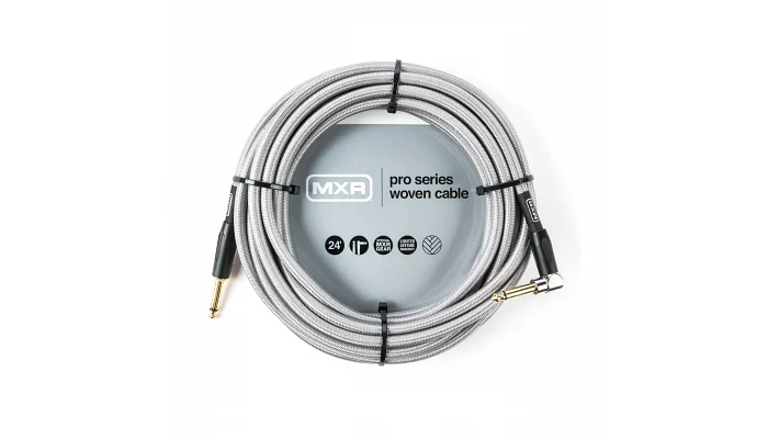 Инструментальный кабель Jack 6.3 мм моно папа - Jack 6.3 мм моно папа MXR PRO SERIES WOVEN INSTRUMENT CABLE (7.3M), фото № 1