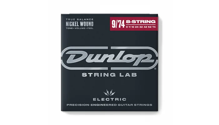 Струни для електрогітари DUNLOP DEN09748 NICKEL WOUND ELECTRIC GUITAR STRINGS 09-74, фото № 1