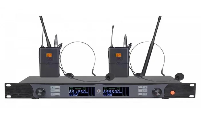 Радиосистема с двумя наголовными микрофонами Emiter-S TA-U19H