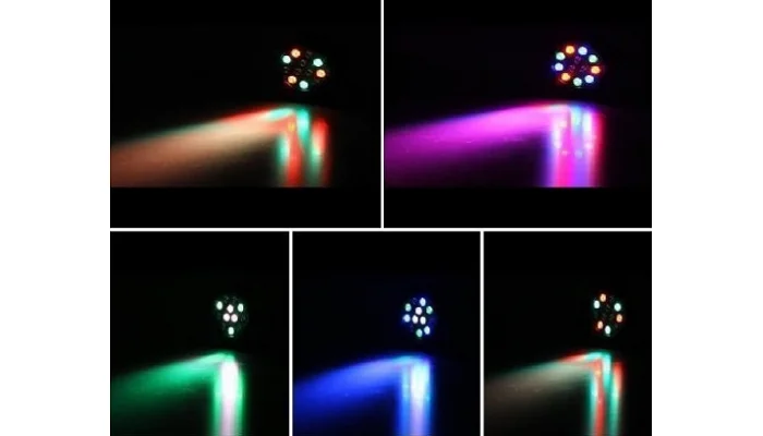 Светодиодный LED прожектор New Light BAT-12 LED MINI PAR LIGHT 12*1.5W RGB, фото № 2