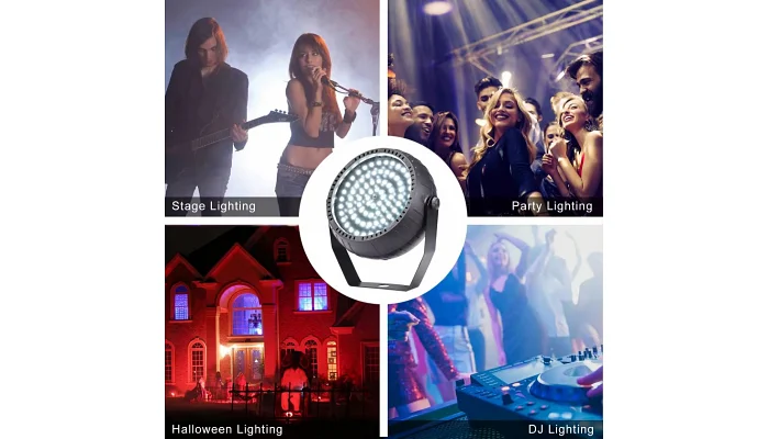 Світлодіодний LED прожектор білого світла New Light BAT-12W LED MINI STROBE LIGHT 10W, фото № 5
