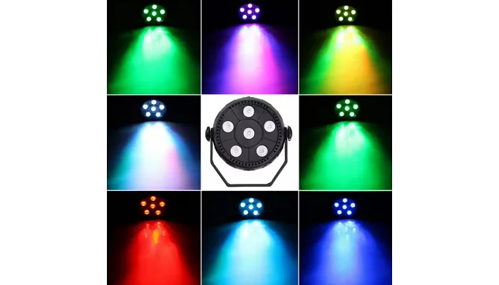 Светодиодный LED прожектор с пультом управления New Light BAT-5S LED MINI PAR LIGHT 6*1.5W RGB, фото № 12