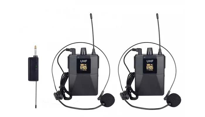 Портативна радіосистема з двома наголовними мікрофонами Emiter-S TA-U12, фото № 1
