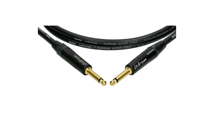 Инструментальный кабель Jack 6.3 мм моно папа - Jack 6.3 мм моно папа KLOTZ LA-GRANGE INSTRUMENT CABLE BLACK 6M, фото № 2