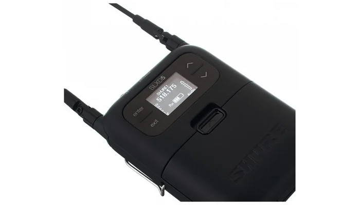 Портативний цифровий бездротовий приймач SHURE SLXD5-H56 (TX-RX), фото № 7