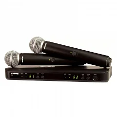 Радіосистема із двома ручними мікрофонами SHURE BLX288E/SM58-H8E