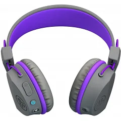 Детские беспроводные Bluetooth наушники JLAB JBuddies Studio Kids Wireless Grey/Purple