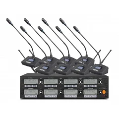 Беспроводная конференц-система с восемью микрофонами Emiter-S TA-709C