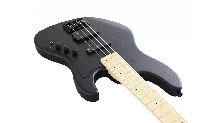 Бас-гітара FGN JMJ2ASHDEM MIGHTY JAZZ DARK EVOLUTION SERIES (OPEN PORE BLACK), фото № 4