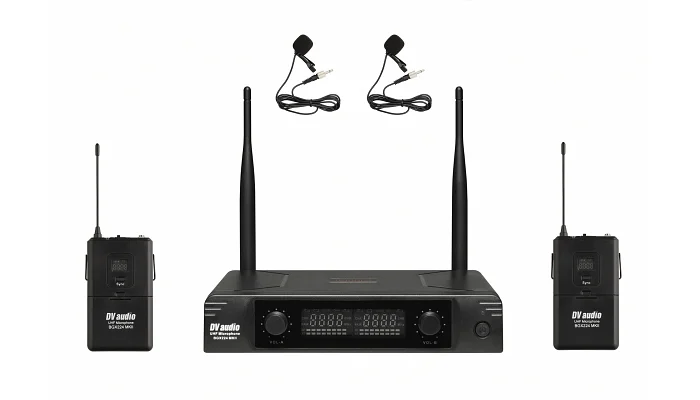 Радіосистема з двома петличними мікрофонами DV audio BGX-224 MKII, фото № 1