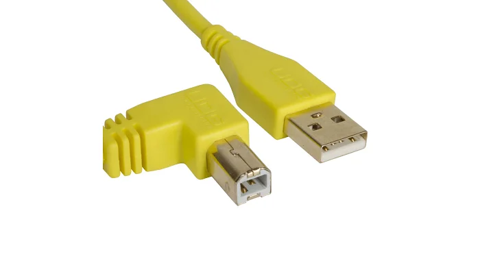 Цифровой USB кабель UDG Ultimate Audio Cable USB 2.0 A-B Yellow Angled 1m, фото № 2