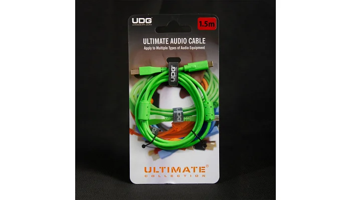 Цифровой USB кабель UDG Ultimate Audio Cable USB 2.0 C-B Green 1.5m, фото № 5