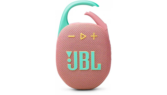 Бездротова портативна акустична система JBL CLIP 5 Pink, фото № 1