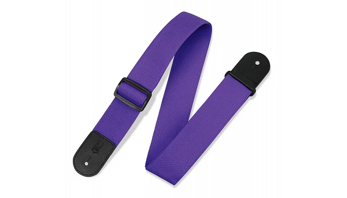 Гітарний ремінь LEVY'S M8POLY-PRP CLASSICS SERIES POLYPROPYLENE GUITAR STRAP (PURPLE), фото № 2