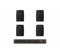 Комплект звуку DV audio LA804PB4B для приміщень до 120 м²