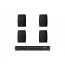 Комплект звуку DV audio LA804PB4B для приміщень до 120 м²
