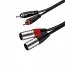 Міжблочний кабель 2 x RCA тато - 2 x XLR тато Roxtone SACC190L6