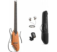 Silent гітара з чохлом та аксесуарами Donner Music HUSH-Ⅰ Silent Guitar Mahogany Natural EC1781