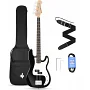 Бас-гітара з чохлом та аксесуарами Donner Music DPB-510 Electric Bass Guitar Black EC1228