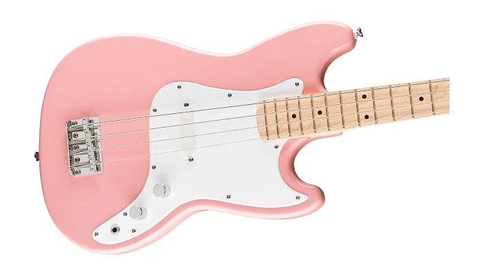 Бас-гітара SQUIER SONIC FSR BRONCO BASS SHELL PINK, фото № 4