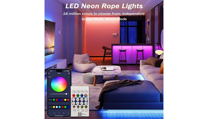 Світлодіодна стрічка EMCORE LED Neon RGBW Magic (5 метрів), фото № 7
