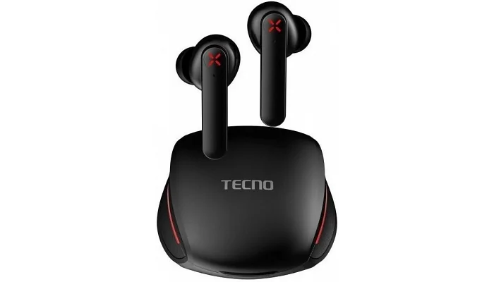 Бездротові вакуумні TWS навушники TECNO G01 (Black), фото № 1