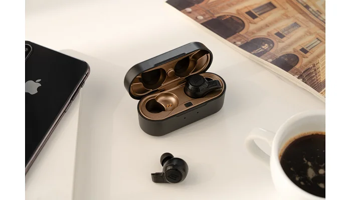 Бездротові вакуумні TWS навушники 2E Novem Pro True Wireless Waterproof Mic (Black), фото № 13
