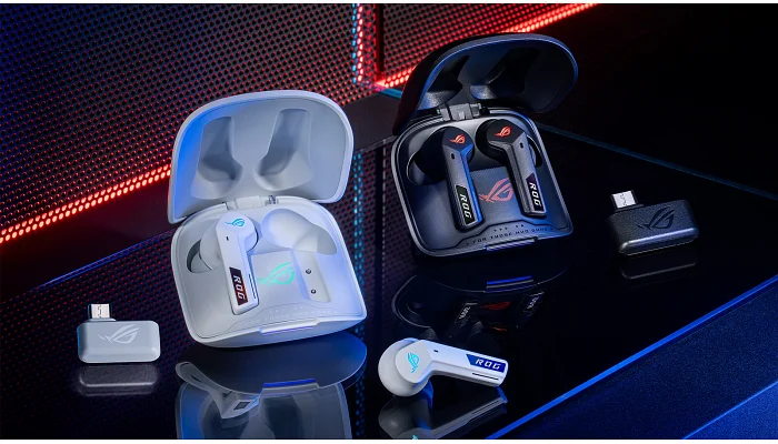 Бездротові вакуумні TWS навушники ASUS ROG Cetra True Wireless SpeedNova (white), фото № 7
