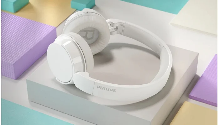 Бездротові накладні навушники Philips TAH4209 BT 5.3 (білі), фото № 9