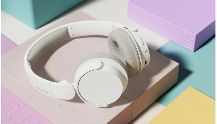 Бездротові накладні навушники Philips On-ear TAH3209 BT 5.3 (white), фото № 9