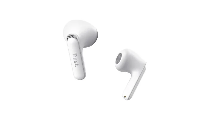 Бездротові вакуумні TWS навушники Trust Yavi Earphones BT 5.3 (білі), фото № 4