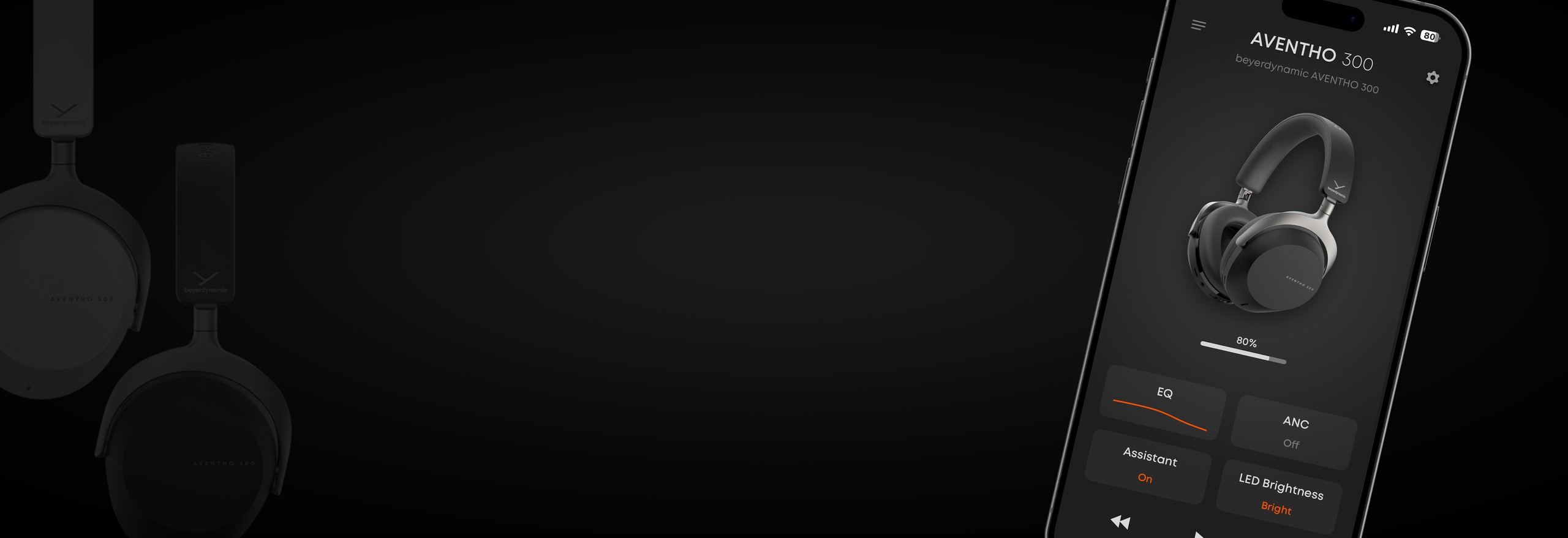 Беспроводные накладные наушники Beyerdynamic Aventho 300 Black