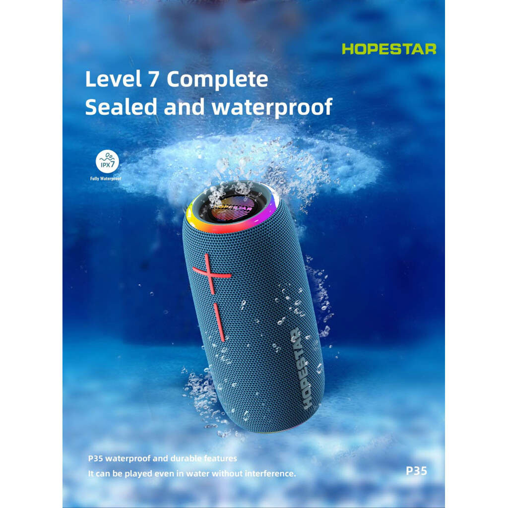 Бездротова портативна Bluetooth колонка HOPESTAR P35
