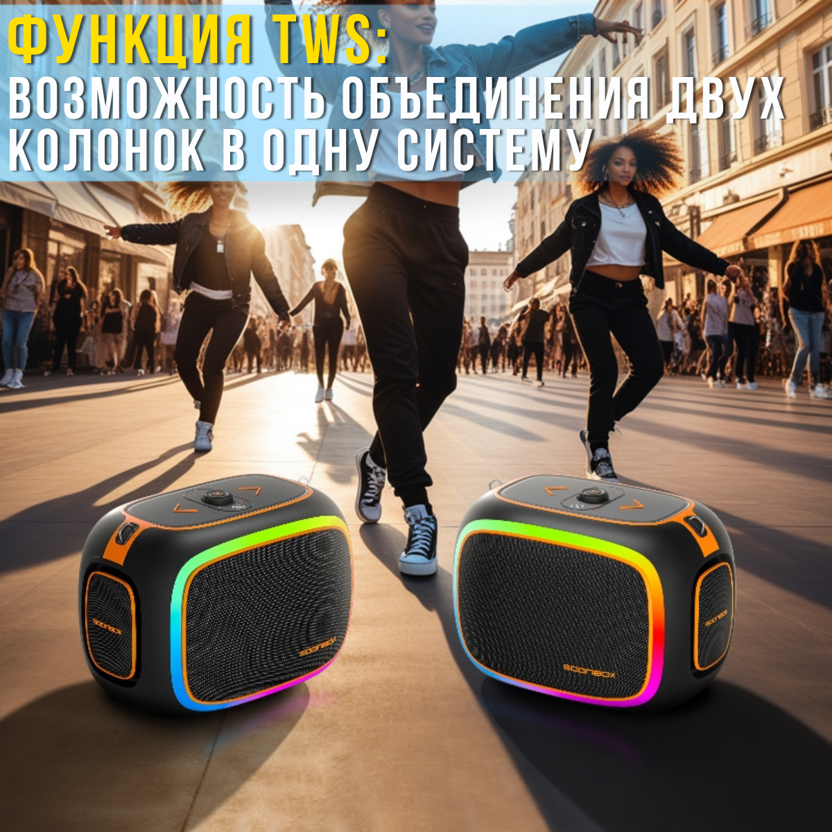 Беспроводная портативная Bluetooth колонка SOONBOX S9900