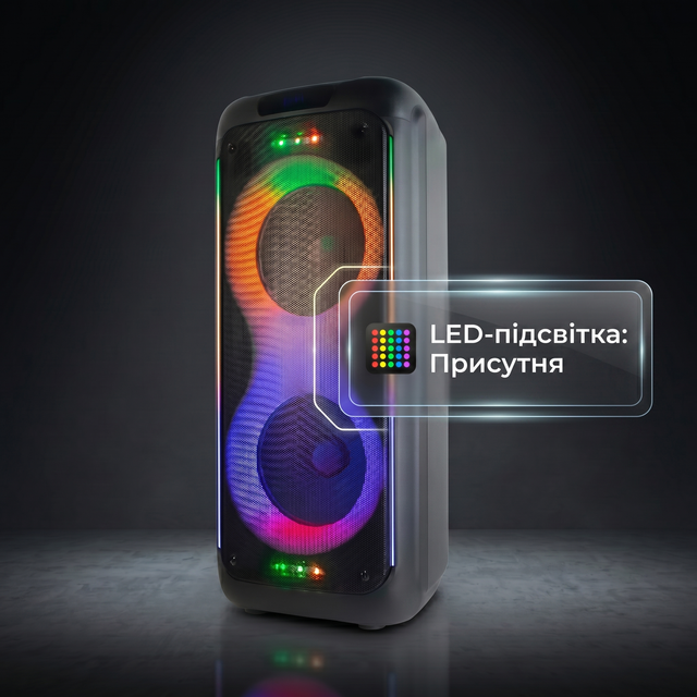 Автономная акустическая система TMG ZXX-5580 (BT+2MIC+USB+FM+TWS)