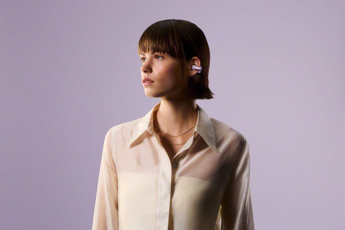 Беспроводные TWS наушники Sony LinkBuds Clip (Violet)