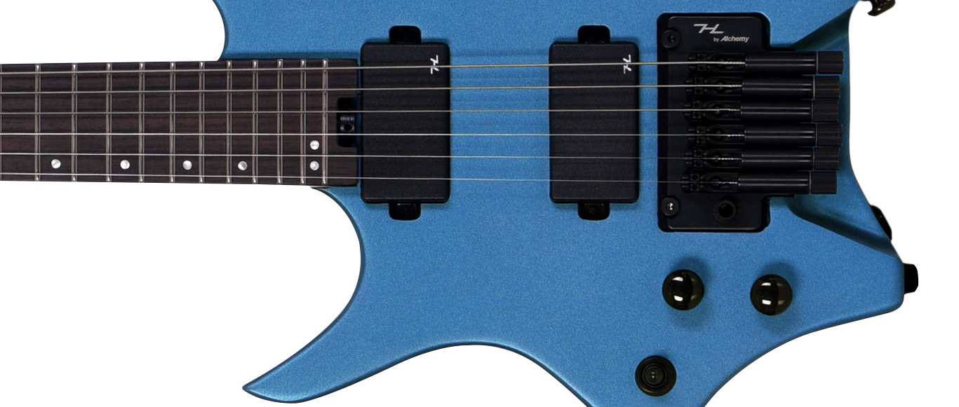 Безголова електрогітара HILS HN5L S/MEB (Satin Metallic Electric Blue) (лівостороння)