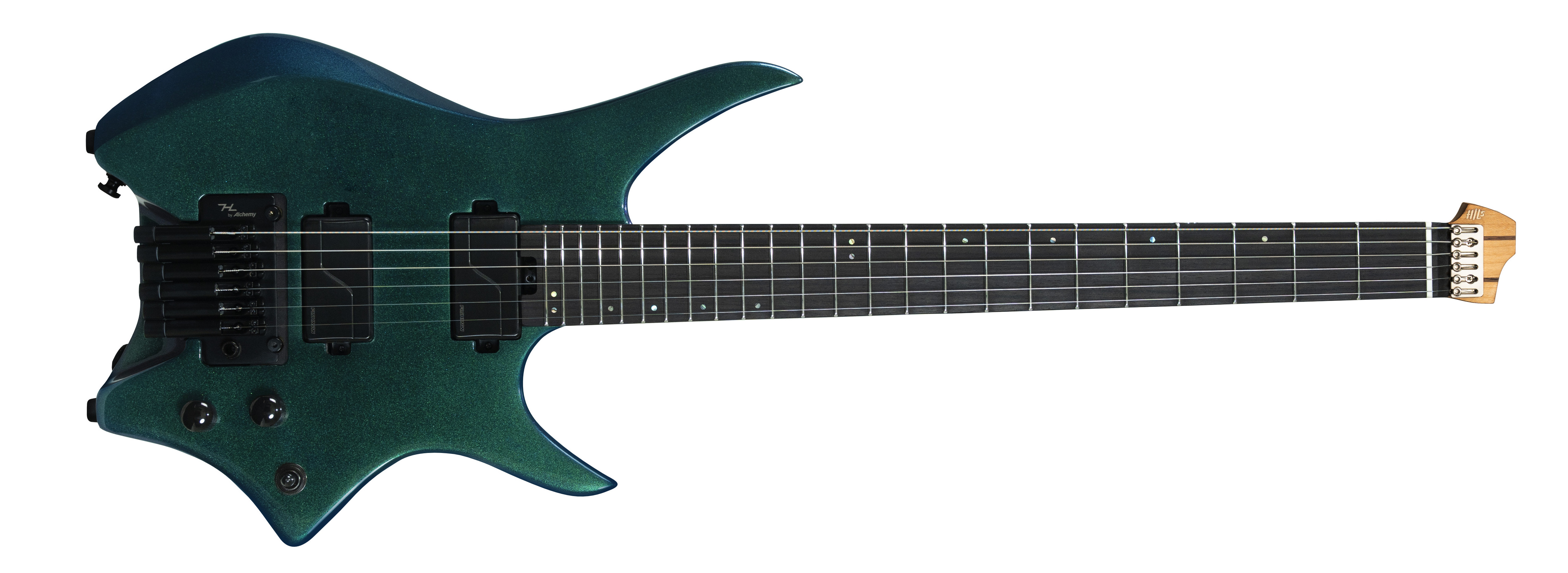 Безголова електрогітара HILS HN6 G/CG (Gloss Cosmic Green Chameleon)