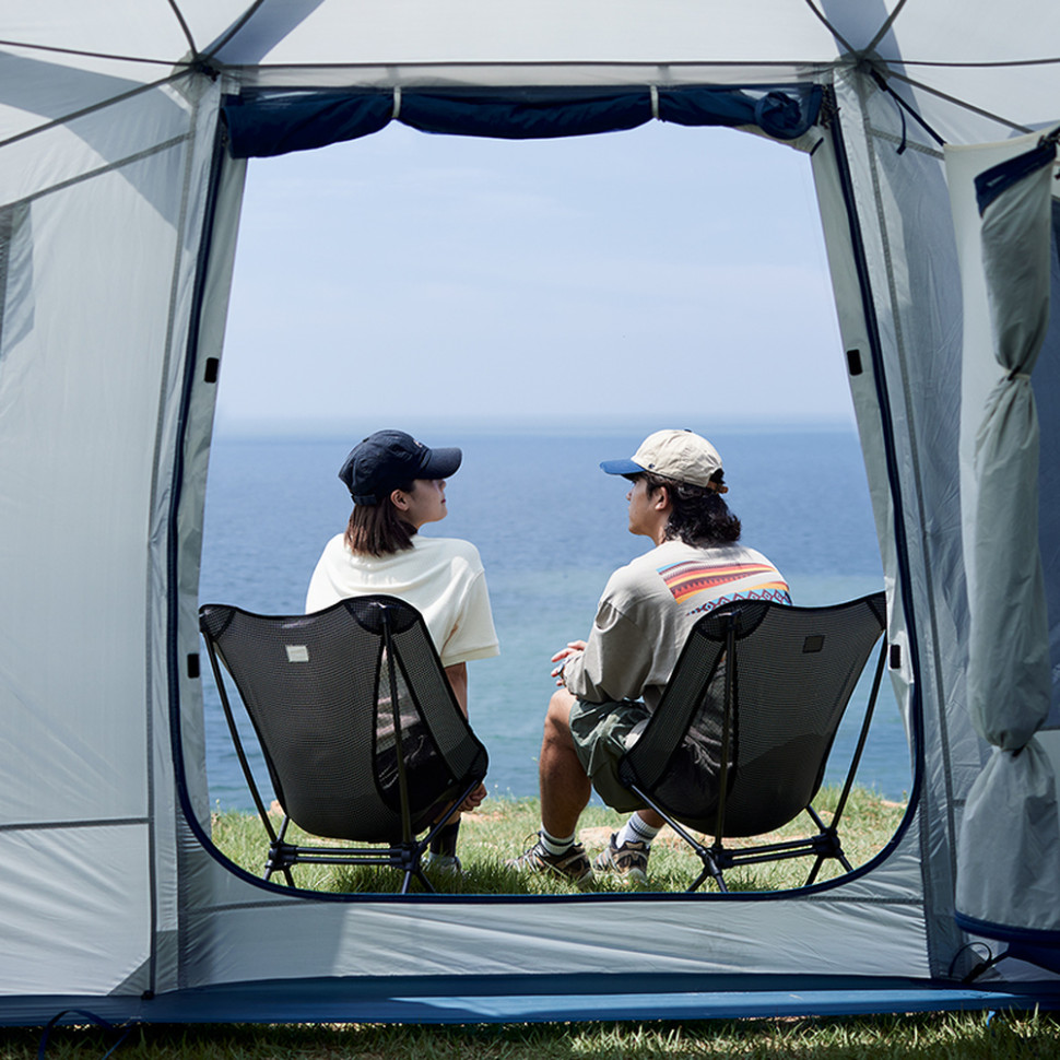 Стул складной Naturehike Moon YL08 NH20JJ027, 600D Oxford, алюминий (черный)