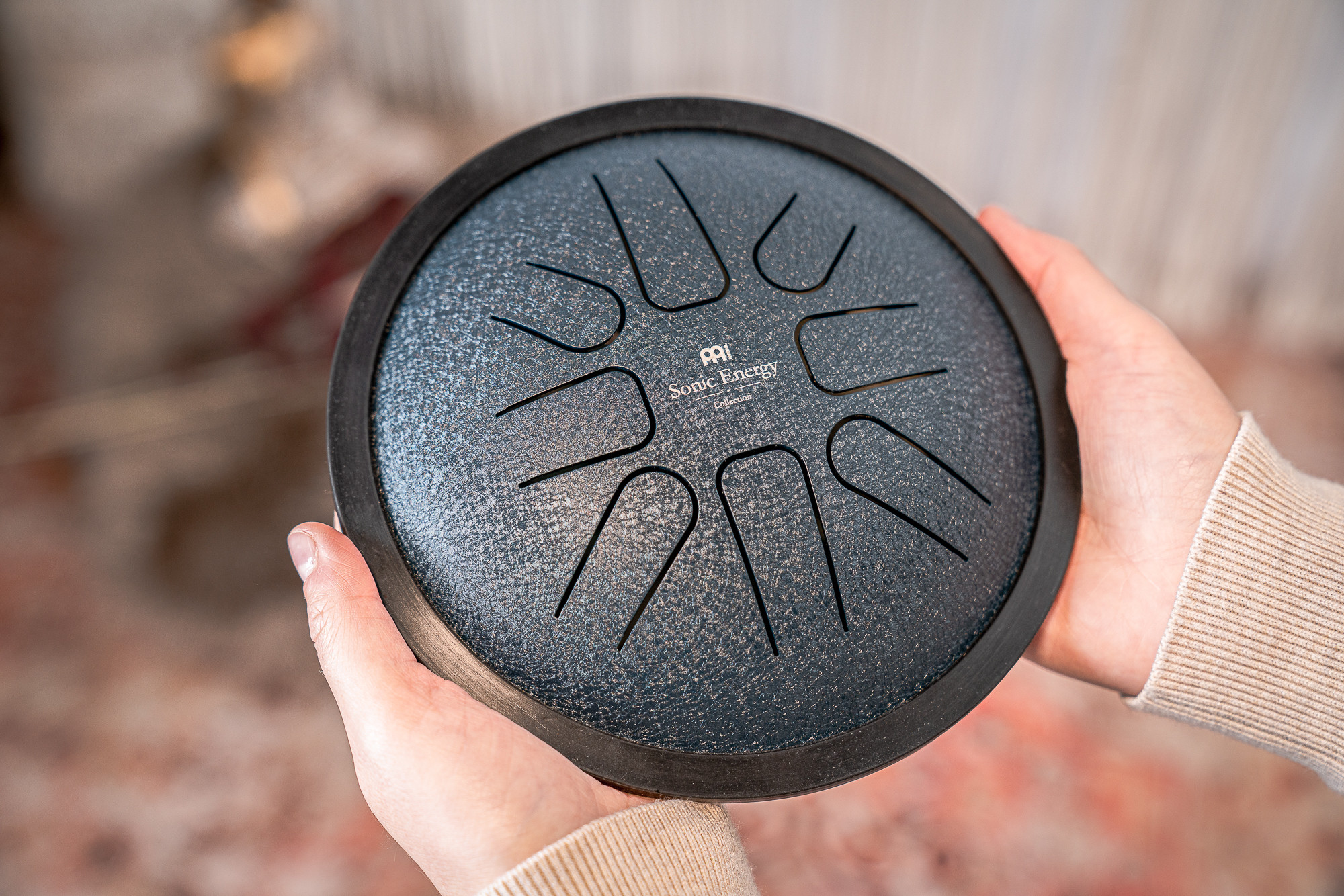 Глюкофон Meinl Sonic Energy SSTD2NB Steel Tongue Drum G-Minor (7”) Navy Blue